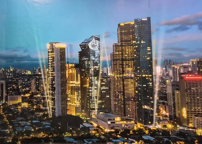 1br In Makati Ph, Tv, Infinity Pool, Sunset View, Mall Access Apartamento